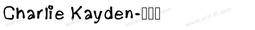 Charlie Kayden字体转换